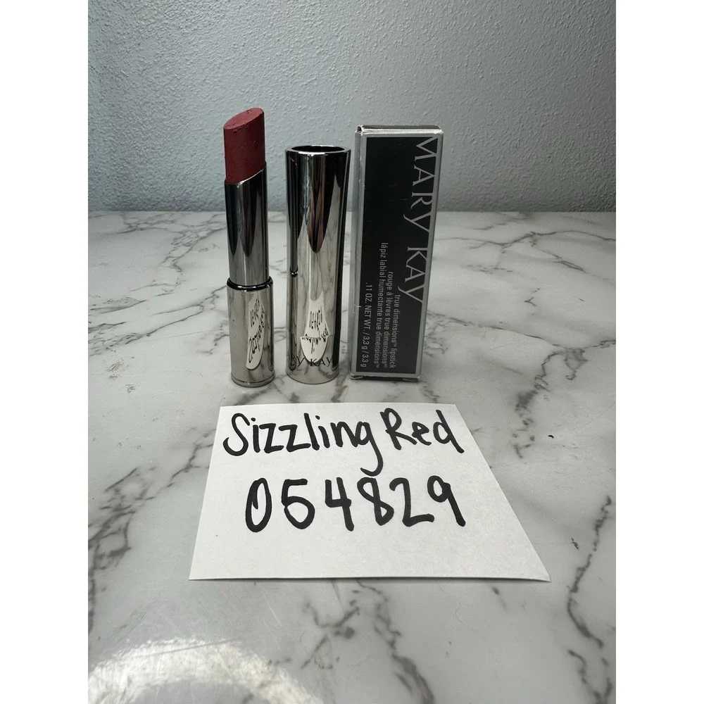 Mary Kay True Dimensions Lipstick Sizzling Red‎ 054829 New In Box .11oz